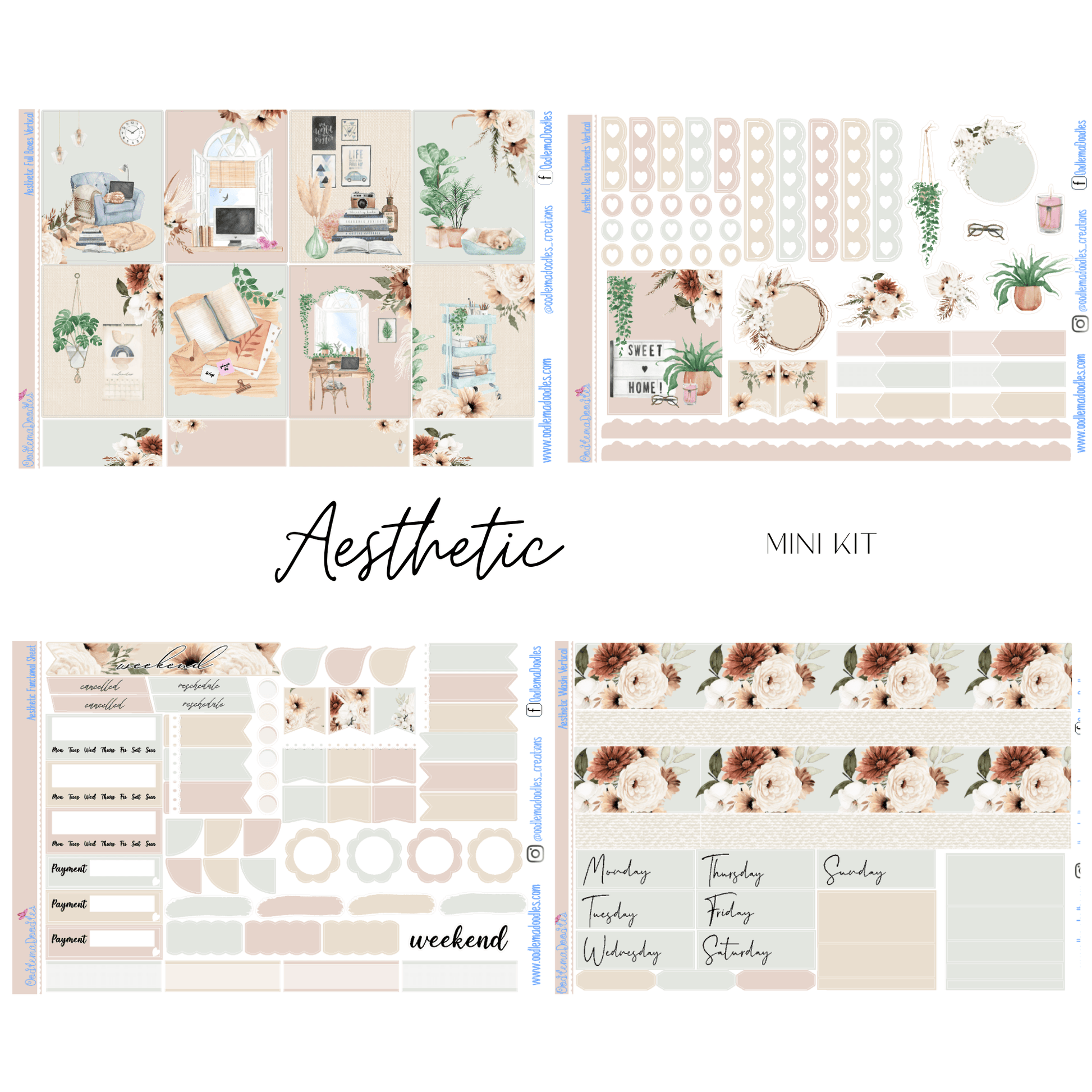 Aesthetic Mini Kit - oodlemadoodles
