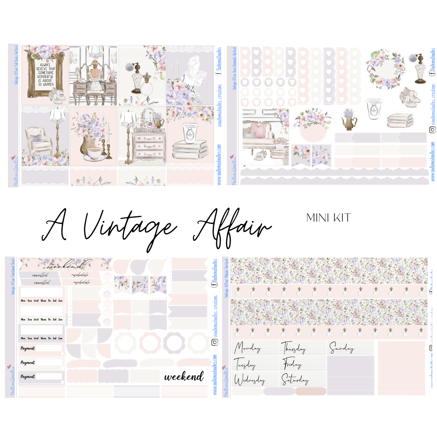 A Vintage Affair Mini Kit - oodlemadoodles