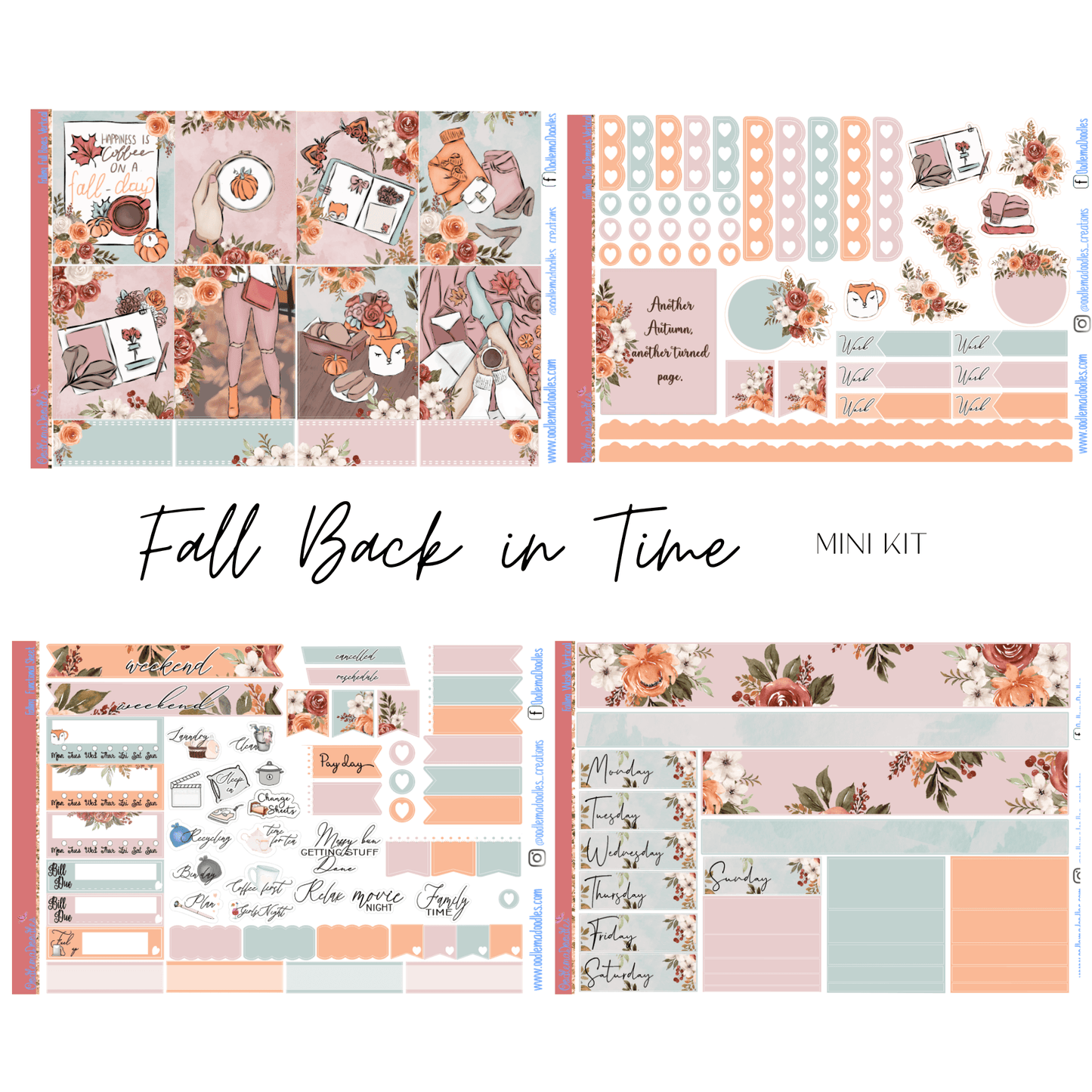 Fall Back in Time Mini Kit - oodlemadoodles