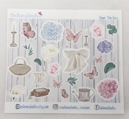 Farmhouse Bloom Mini Decorative Stickers