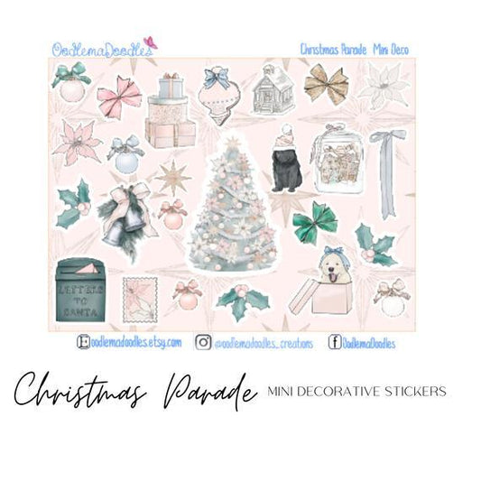 Christmas Parade Mini Decorative Stickers - oodlemadoodles