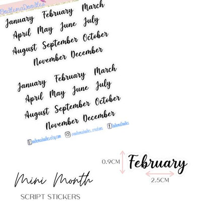 Mini Month Script