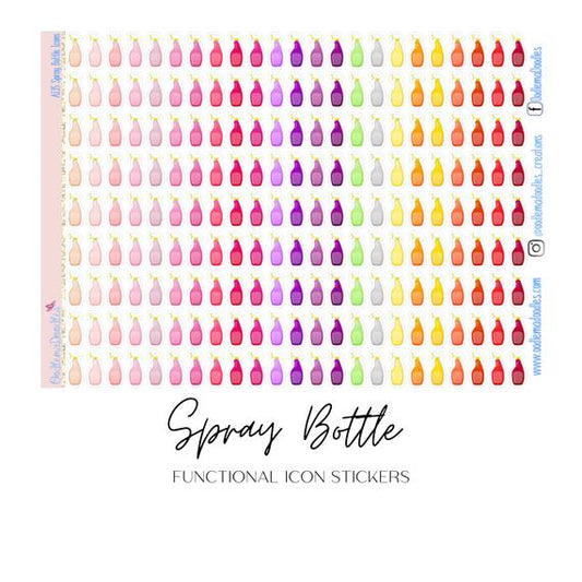 Spray Bottle Functional Icons