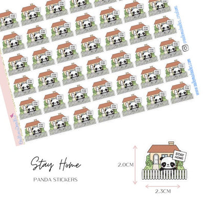 Stay Home Panda Icons