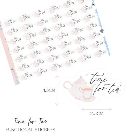 Time for Tea Functional Stickers