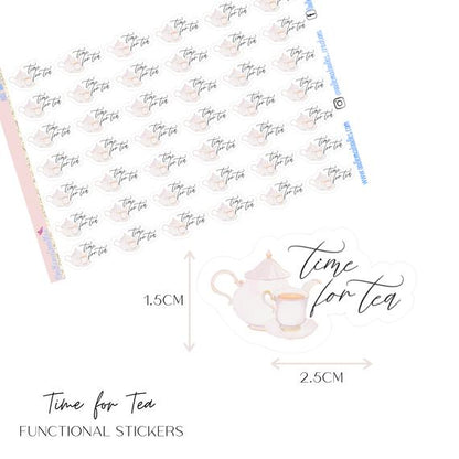 Time for Tea Functional Stickers