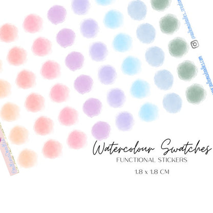 Watercolour Functional Stickers