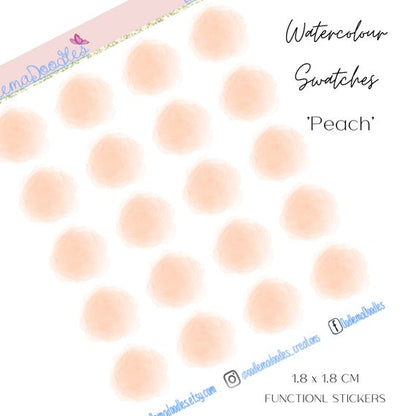 Watercolour Swatches Functional Stickers