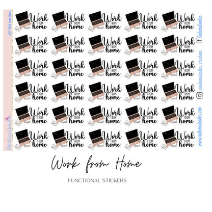 Work from Home Functional Stickers