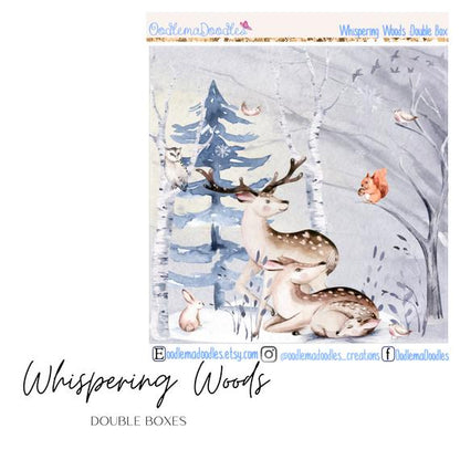 Whispering Woods Decorative Double Box Sticker