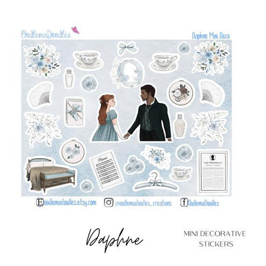 Daphne Mini Decorative Stickers - oodlemadoodles