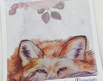 Foxy Decorative Double Box Sticker