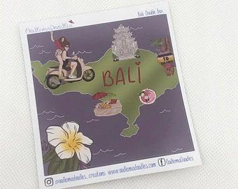Bali Decorative Double Box Sticker - oodlemadoodles