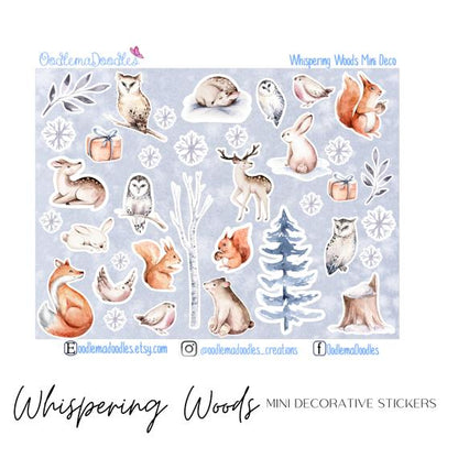 Whispering Woods Mini Decorative Stickers