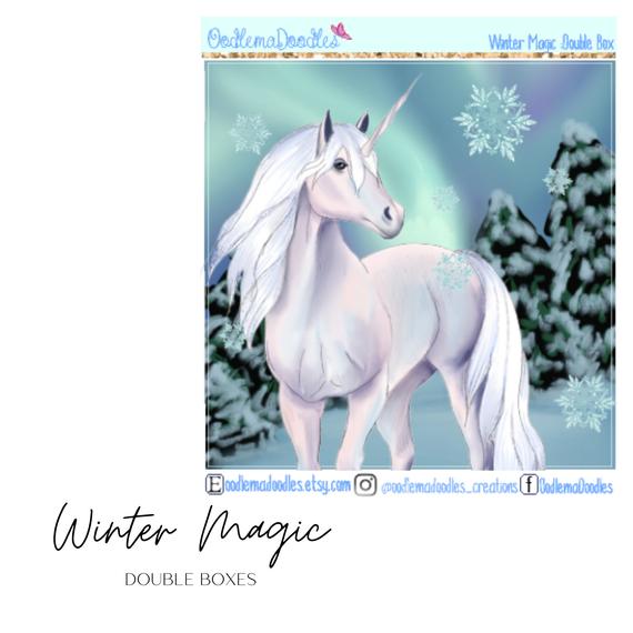 Winter Magic Decorative Double Box Sticker