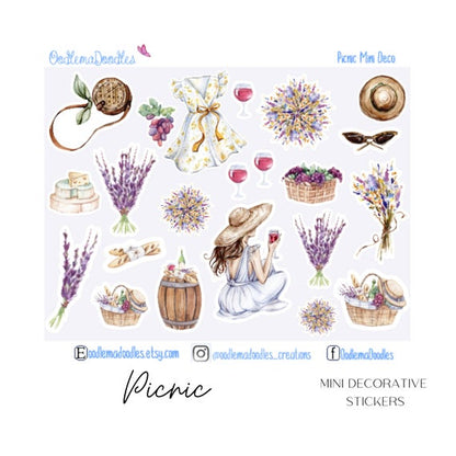 Picnic Mini Decorative Stickers