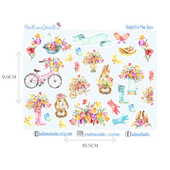 Delightful Mini Decorative Stickers - oodlemadoodles