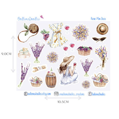 Picnic Mini Decorative Stickers