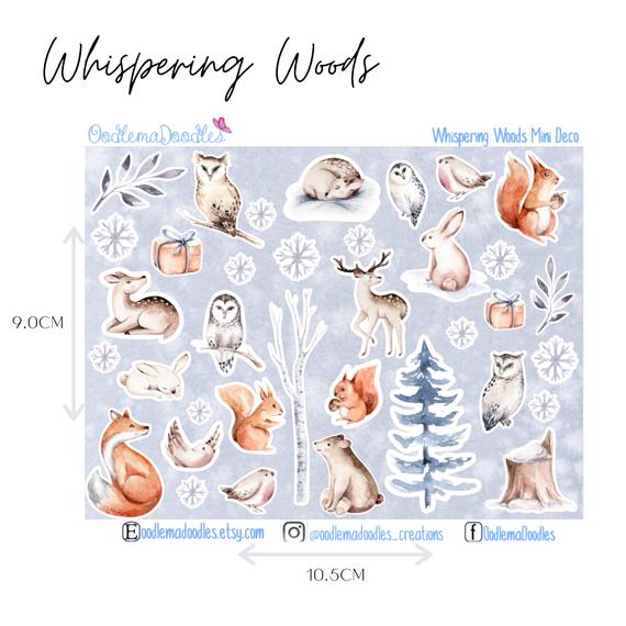 Whispering Woods Mini Decorative Stickers