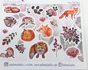 Foxy Mini Decorative Stickers