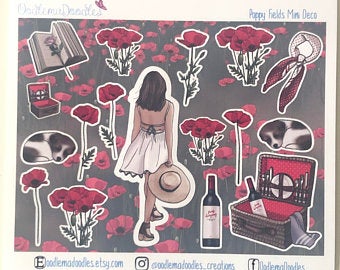 Poppy Fields - Decorative Stickers