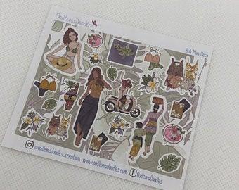 Bali Mini Decorative Stickers - oodlemadoodles