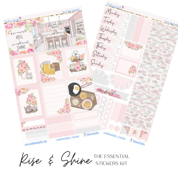 Rise & Shine Essential Planner Sticker Kit