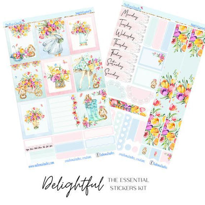 Delightful Essential Planner Sticker Kit - oodlemadoodles