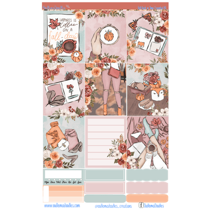 Fall Back in Time Essential Planner Sticker Kit