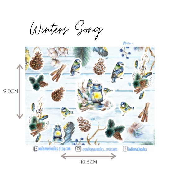 Winter Song Mini Decorative Stickers