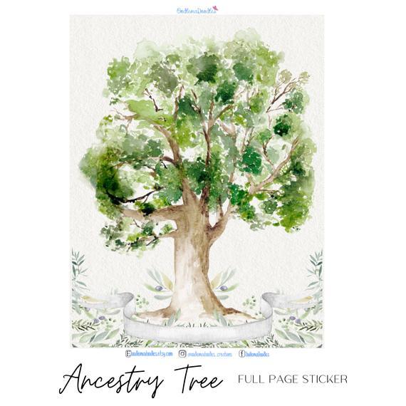 Ancestry Tree Full Page - oodlemadoodles