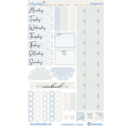 Growth Essential Planner Sticker Kit