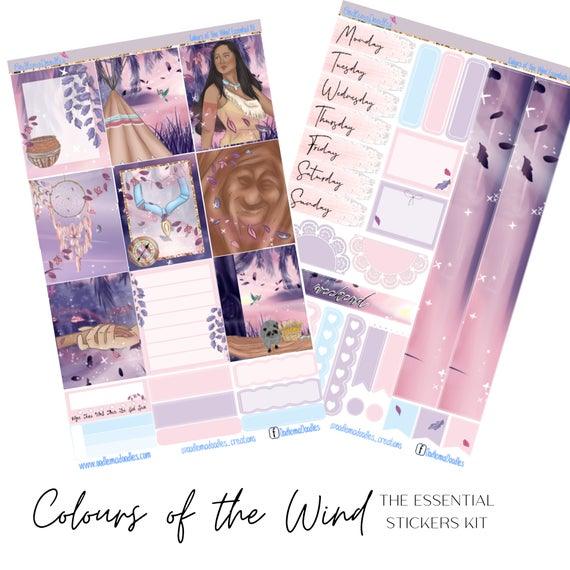 Colours of the Wind Essential Planner Sticker Kit - oodlemadoodles