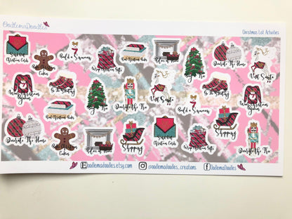 Christmas List Activity Stickers - oodlemadoodles