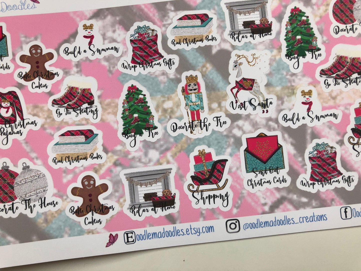 Christmas List Activity Stickers - oodlemadoodles