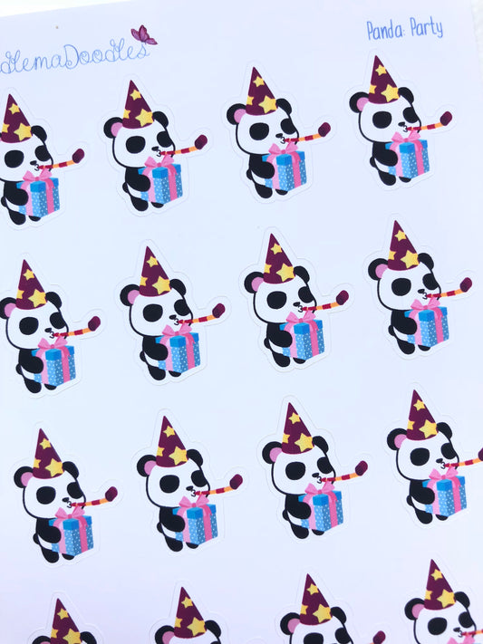 Kawaii Panda Party Stickers