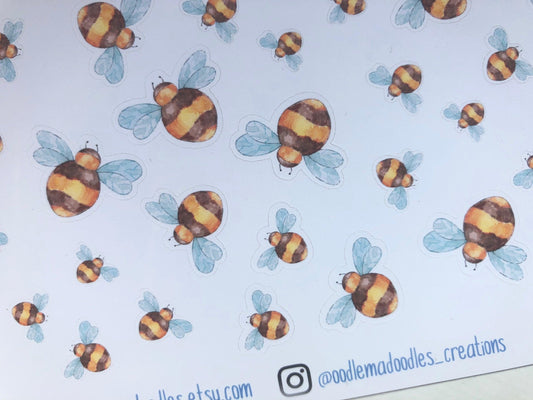 Busy Bee Decorative Stickers - oodlemadoodles