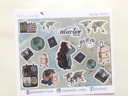 Adventure Mini Decorative Stickers - oodlemadoodles