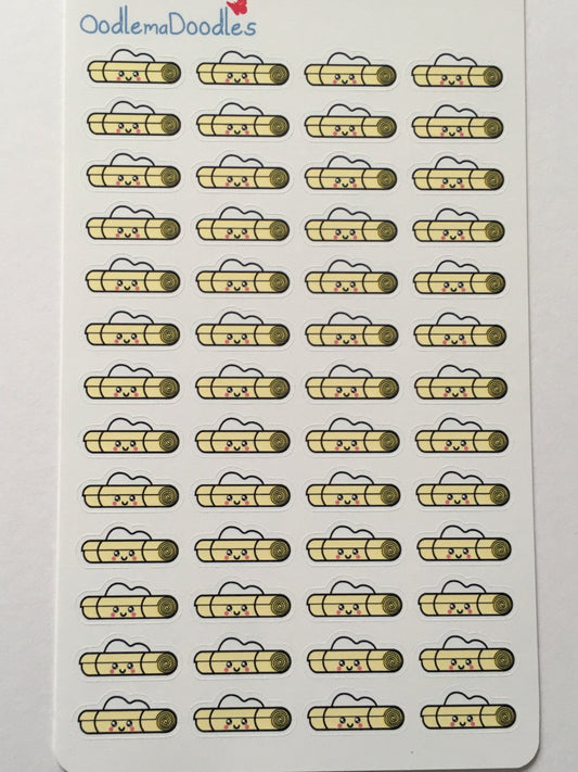 Kawaii Yoga Mat Stickers : A32