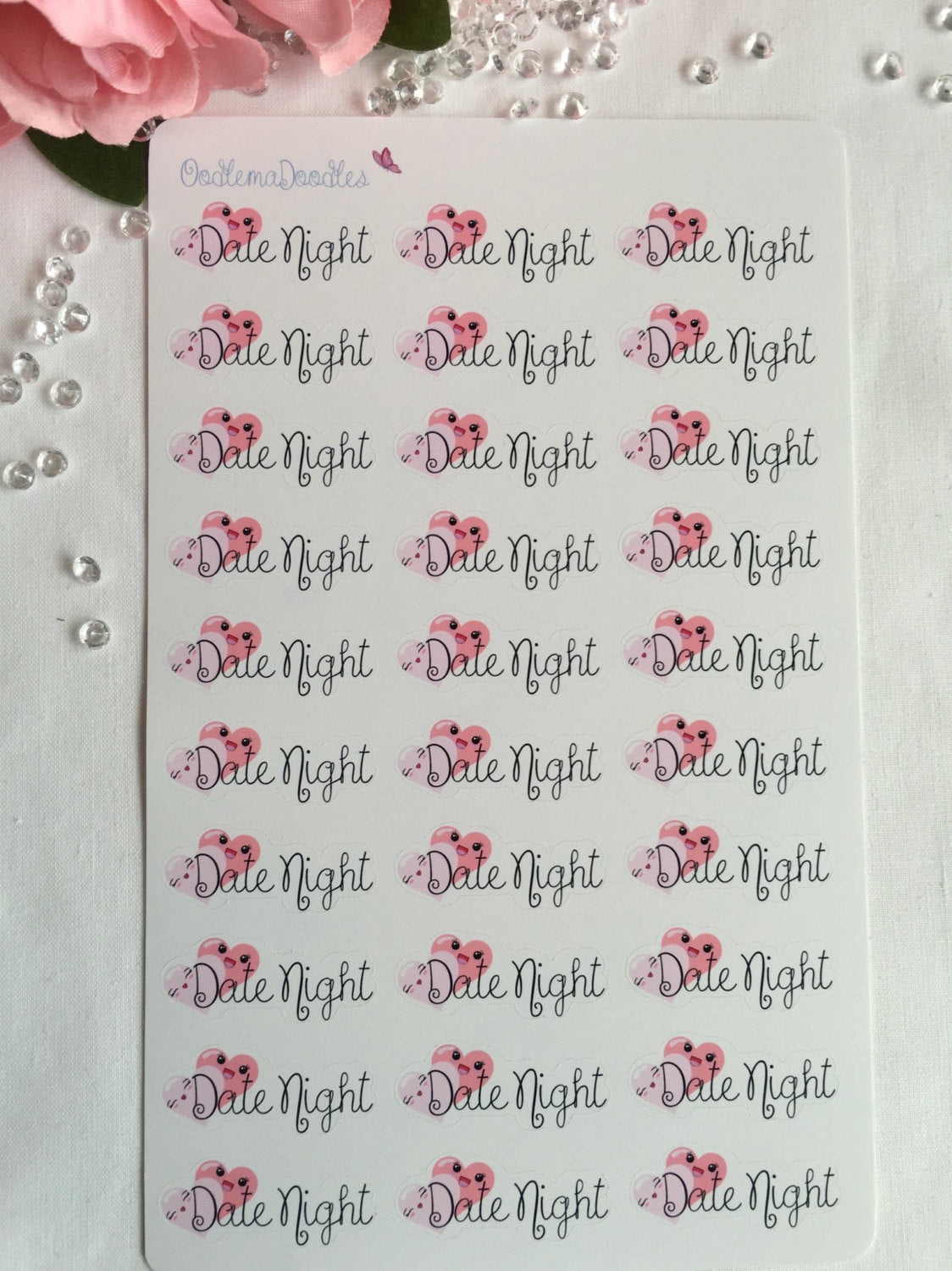 Kawaii Date Night Stickers :