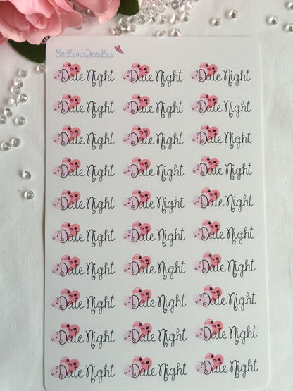 Kawaii Date Night Stickers :