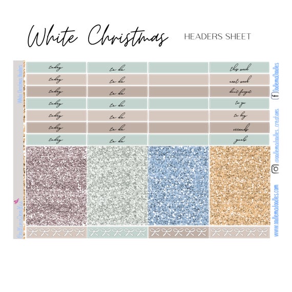 White Christmas Vertical Weekly